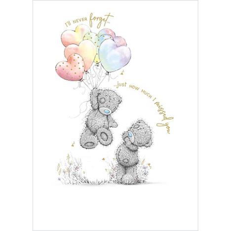 Bears Holding Heart Balloons Me to You Bear Card £1.79